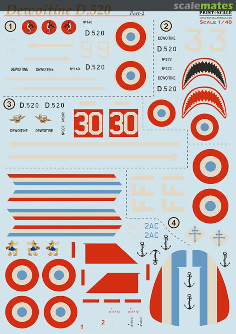 Boxart D-520 Dewoitine 48-241 Print Scale