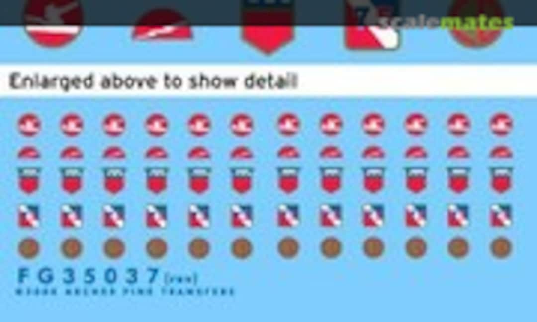 1:35 U.S. 75th, 76th, 78th, 84th and 85th Infantry Division uniform patches (Archer FG35037) FG35037