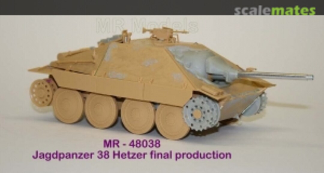 Boxart Jagdpanzer 38 Hetzer final production Conversion Kit -Tamiya- MR-48038 MR Modellbau Boxart Jagdpanzer 38 Hetzer final production Conversion Kit -Tamiya- MR-48038 MR Modellbau