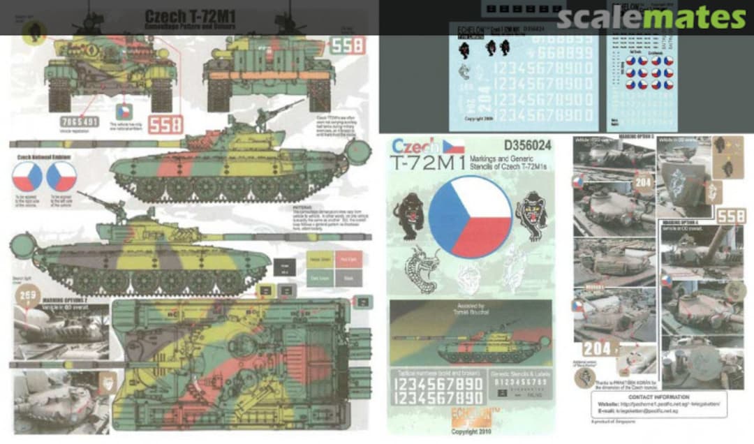 Boxart Czech T-72M1 D356024 Echelon Fine Details Boxart Czech T-72M1 D356024 Echelon Fine Details