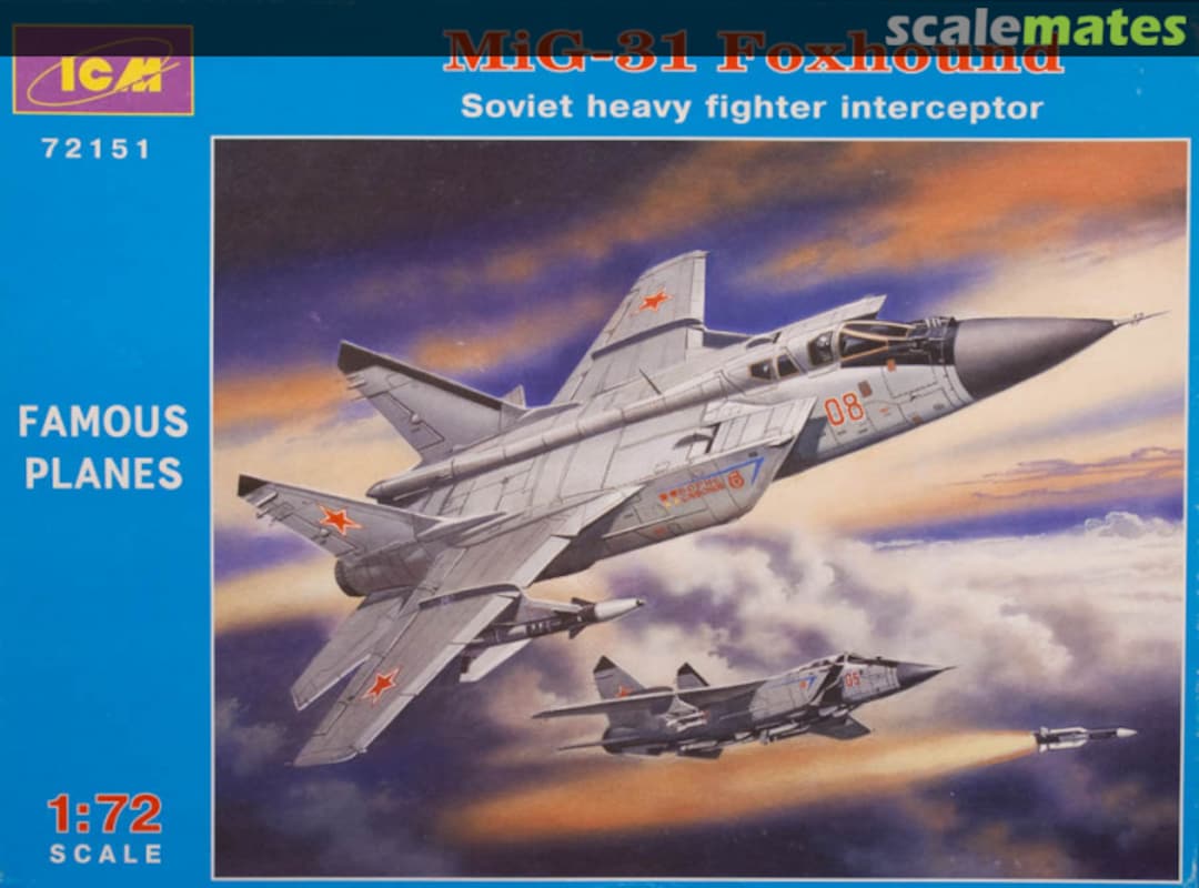 Boxart MiG-31 Foxhound 72151 ICM Boxart MiG-31 Foxhound 72151 ICM