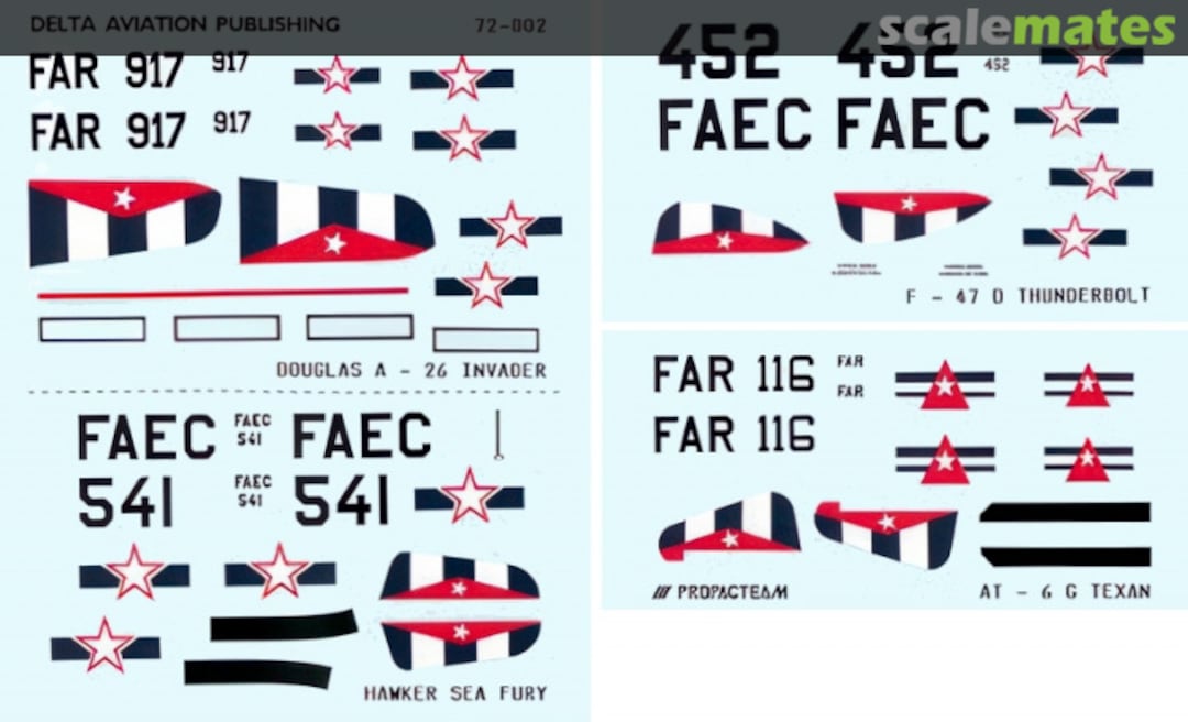 Boxart Cuban Air Force 72-002 Delta Decals Boxart Cuban Air Force 72-002 Delta Decals