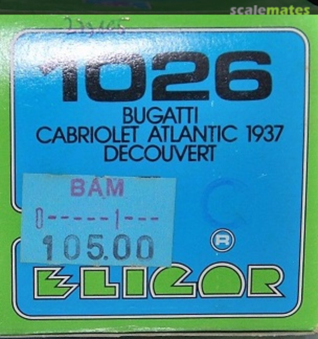 Boxart Bugatti Cabriolet Atlantic 1026 Eligor Boxart Bugatti Cabriolet Atlantic 1026 Eligor