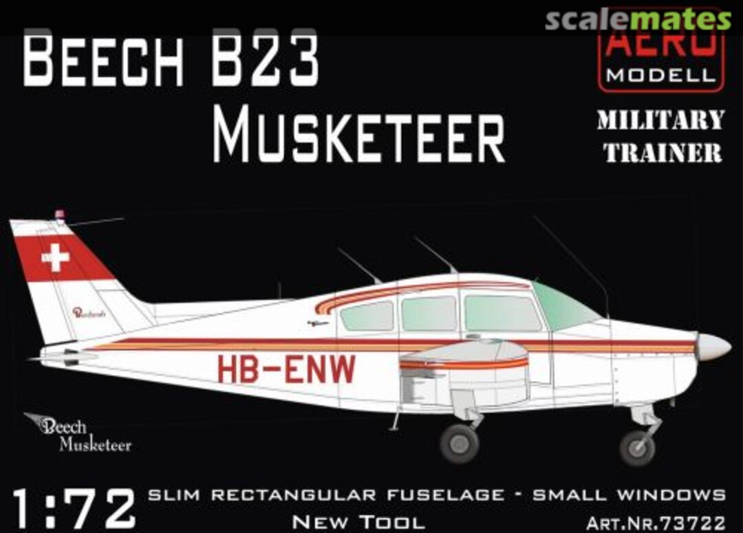 Boxart Beech B23 Musketeer 73722 Aero-Modell Boxart Beech B23 Musketeer 73722 Aero-Modell