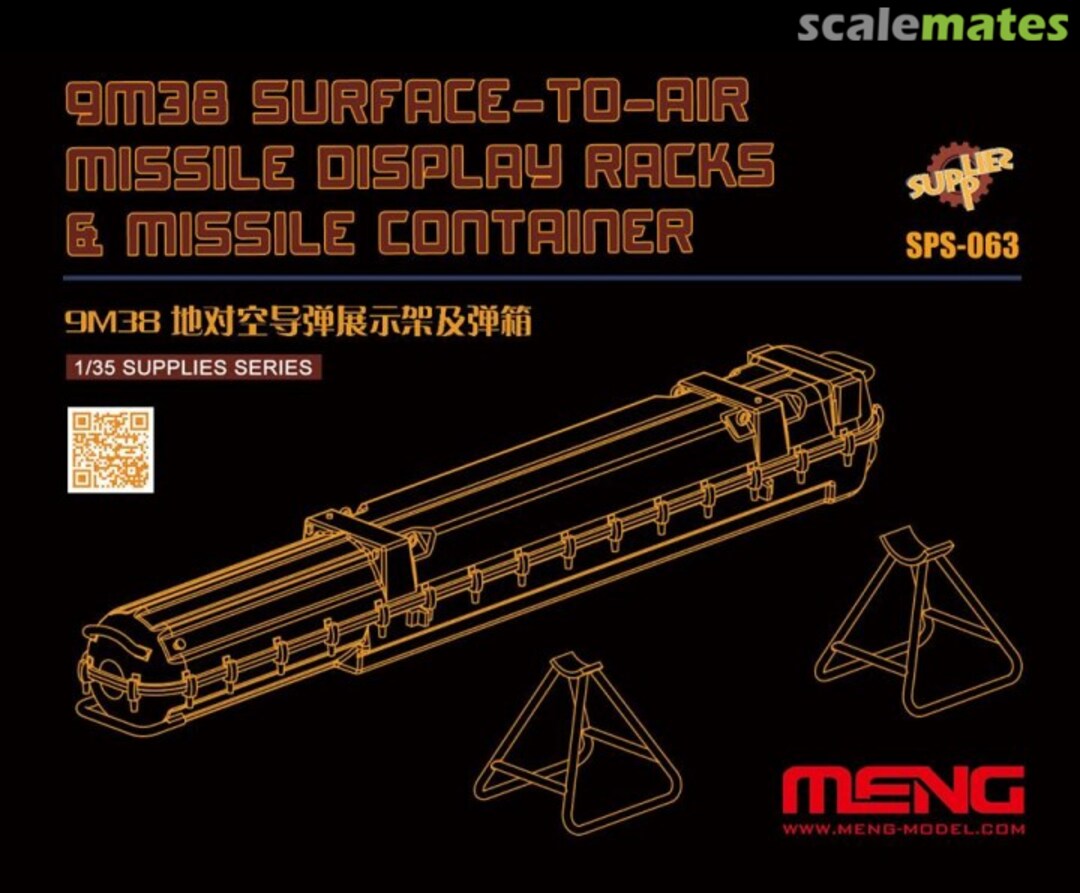 Boxart 9M38 Surface-to-air Missile Display Racks & Missile Container SPS-063 Meng Model