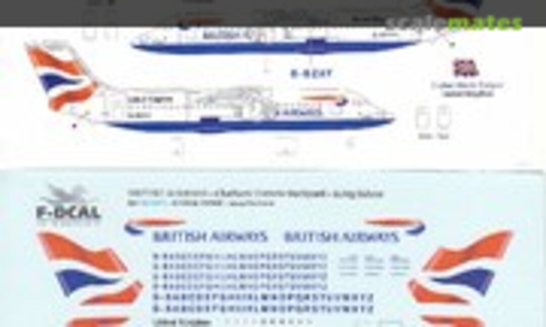1:144 British Airways - Chatham Historic Dockyard - RJ85/100 (F-DCAL FD14073) FD14073