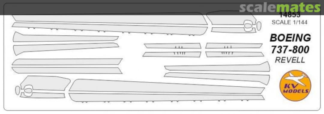 Boxart Boeing 737-800 14853 KV Models Boxart Boeing 737-800 14853 KV Models