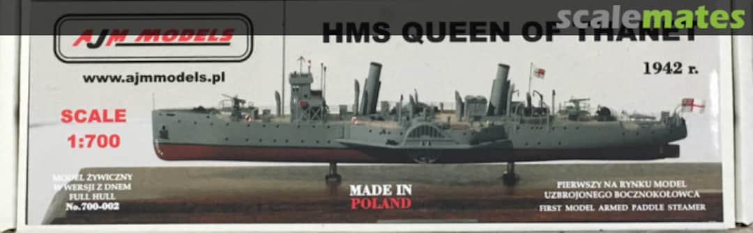 Boxart HMS Queen Of Thanet 700-002 AJM Models Boxart HMS Queen Of Thanet 700-002 AJM Models