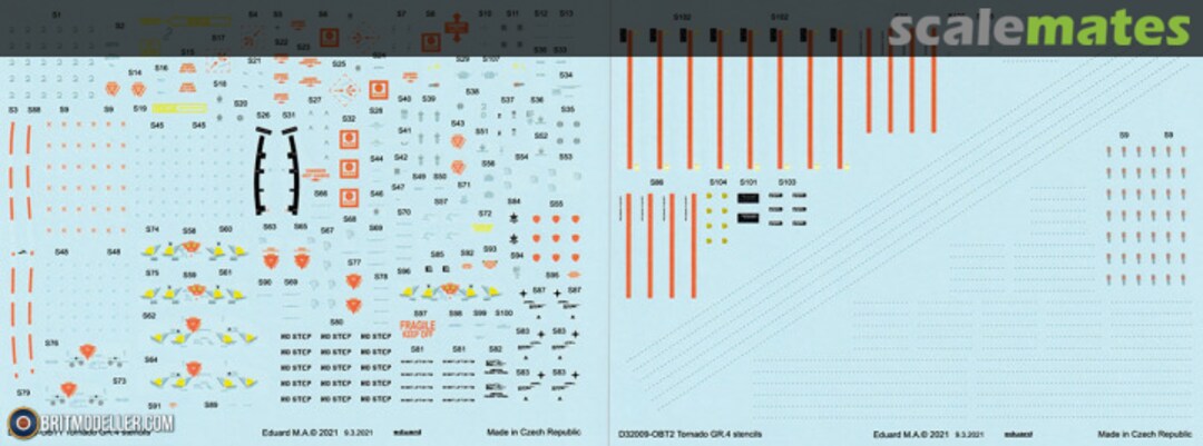 Boxart Tornado GR.4 stencils D32009 Eduard Boxart Tornado GR.4 stencils D32009 Eduard