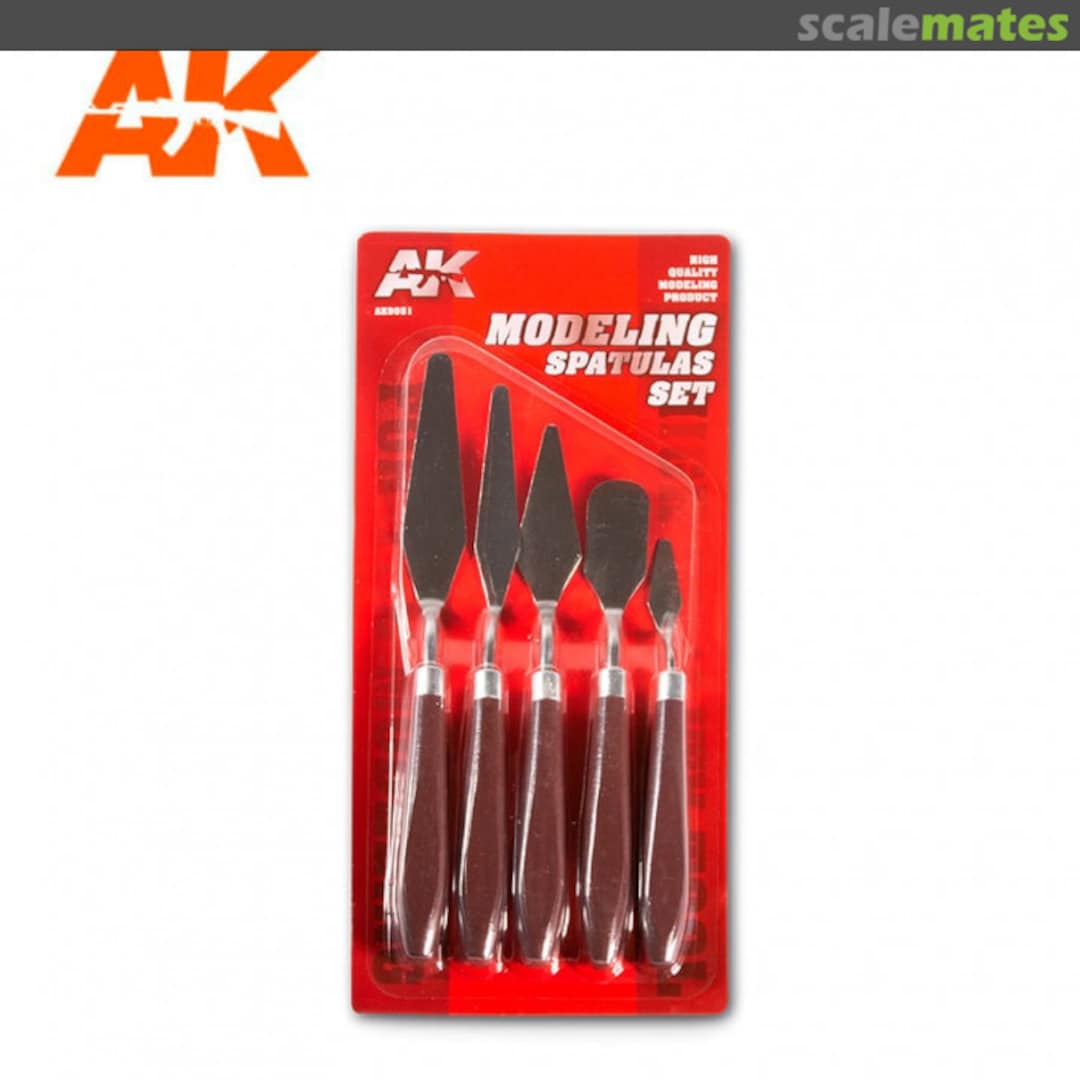 Boxart Modeling Spatulas Set AK9051 AK Interactive