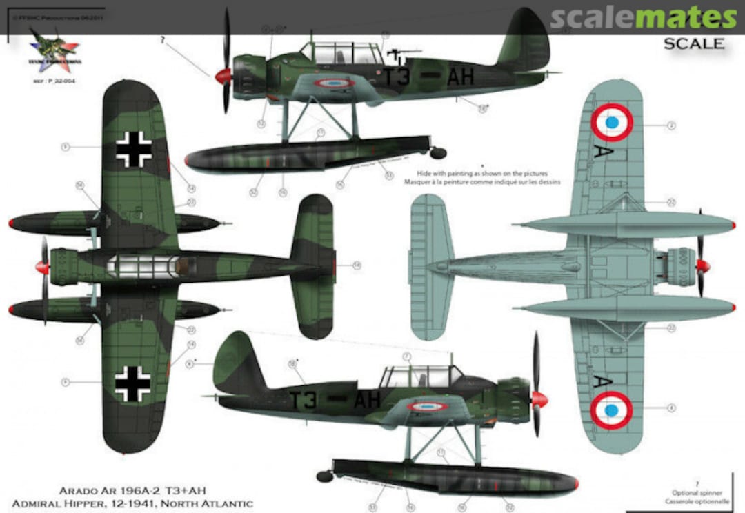 Boxart Arado 196 Allemands "Pseudo Francais" P_72-004 FFSMC Productions Boxart Arado 196 Allemands "Pseudo Francais" P_72-004 FFSMC Productions