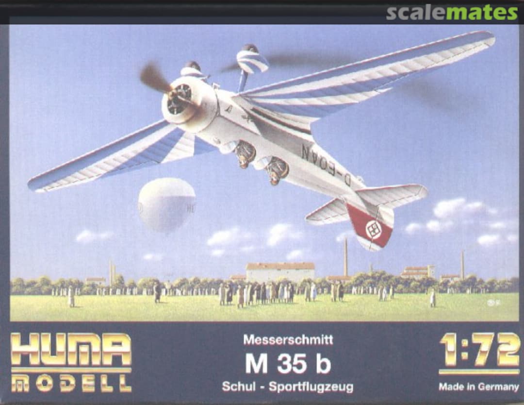 Boxart Messerschmitt M 35b 2000 Huma Modell Boxart Messerschmitt M 35b 2000 Huma Modell