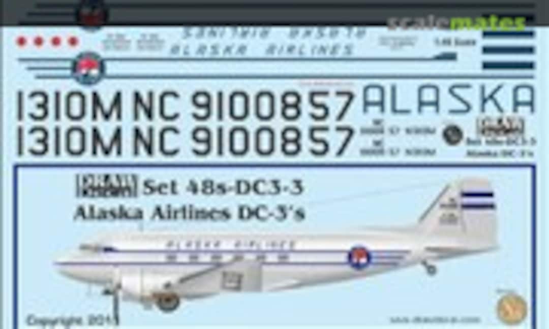 1:48 Douglas DC-3 (Draw Decal 48-DC3-3) 48-DC3-3