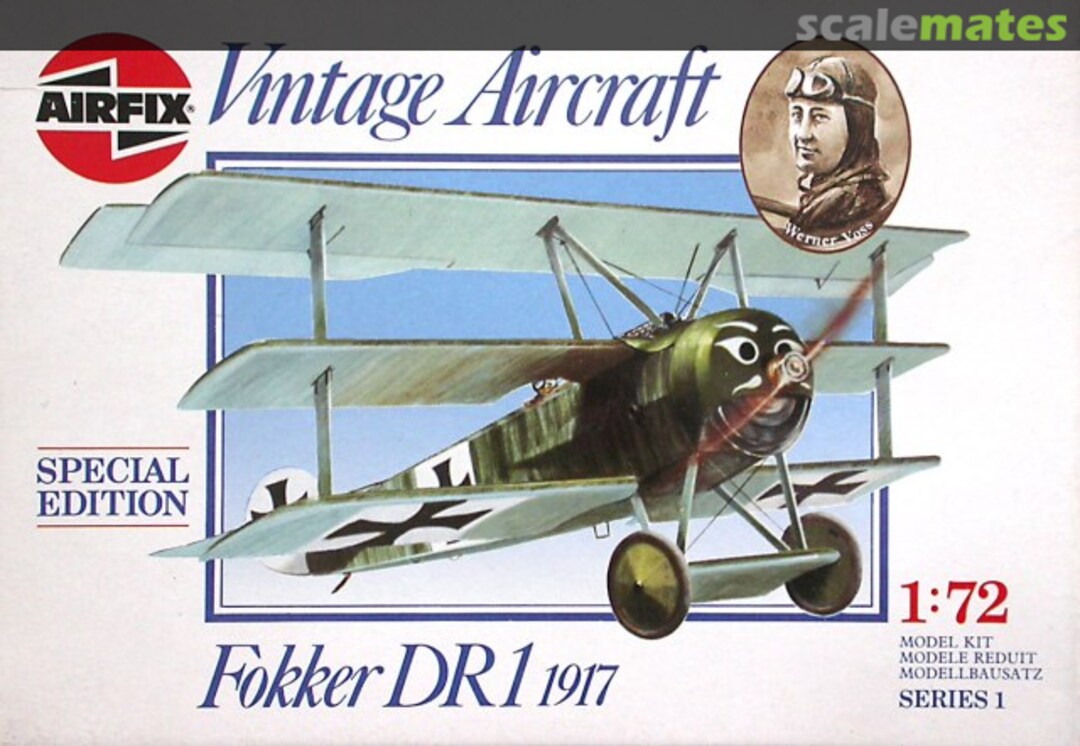 Boxart Fokker DR1 1917 01074 Airfix Boxart Fokker DR1 1917 01074 Airfix
