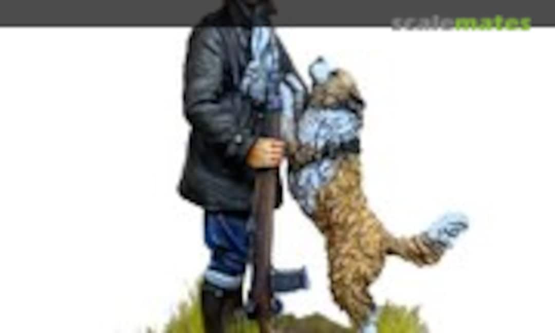 1:32 früher Marinepilot mit Karabiner 98 und Hund (Kellerkind Miniaturen 54109) 54109