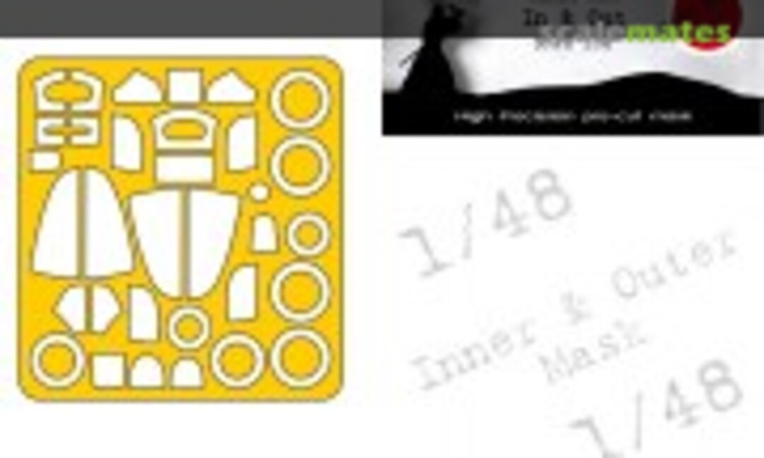 1:48 Bell P-39 Q Airacobra - Canopy Frame Paint Mask - Inside and Outside (DEAD Design Models NM48236) NM48236