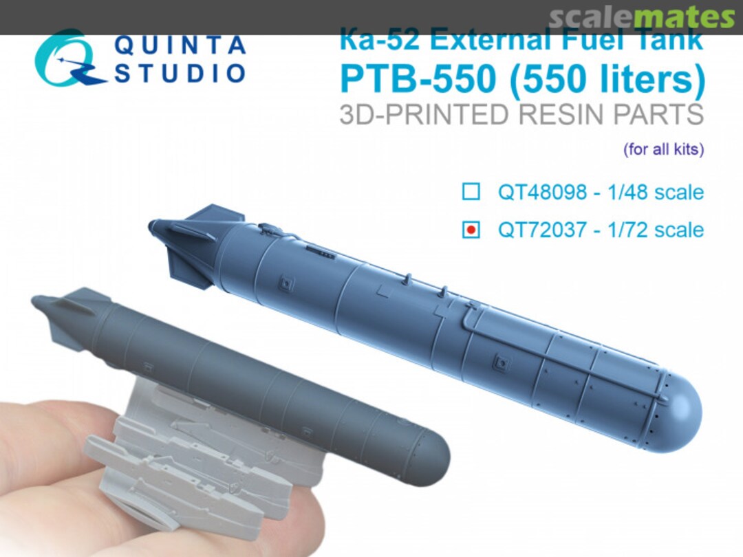 Boxart Ka-52 External Fuel Tank PTB-550 (550 litres) QT72037 Quinta Studio