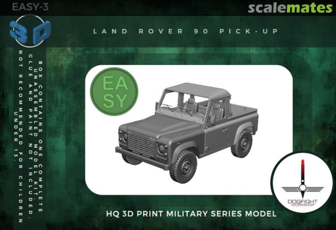 Boxart Land Rover Defender 90 Pick Up EASY-3 Dogfight Workshop Boxart Land Rover Defender 90 Pick Up EASY-3 Dogfight Workshop