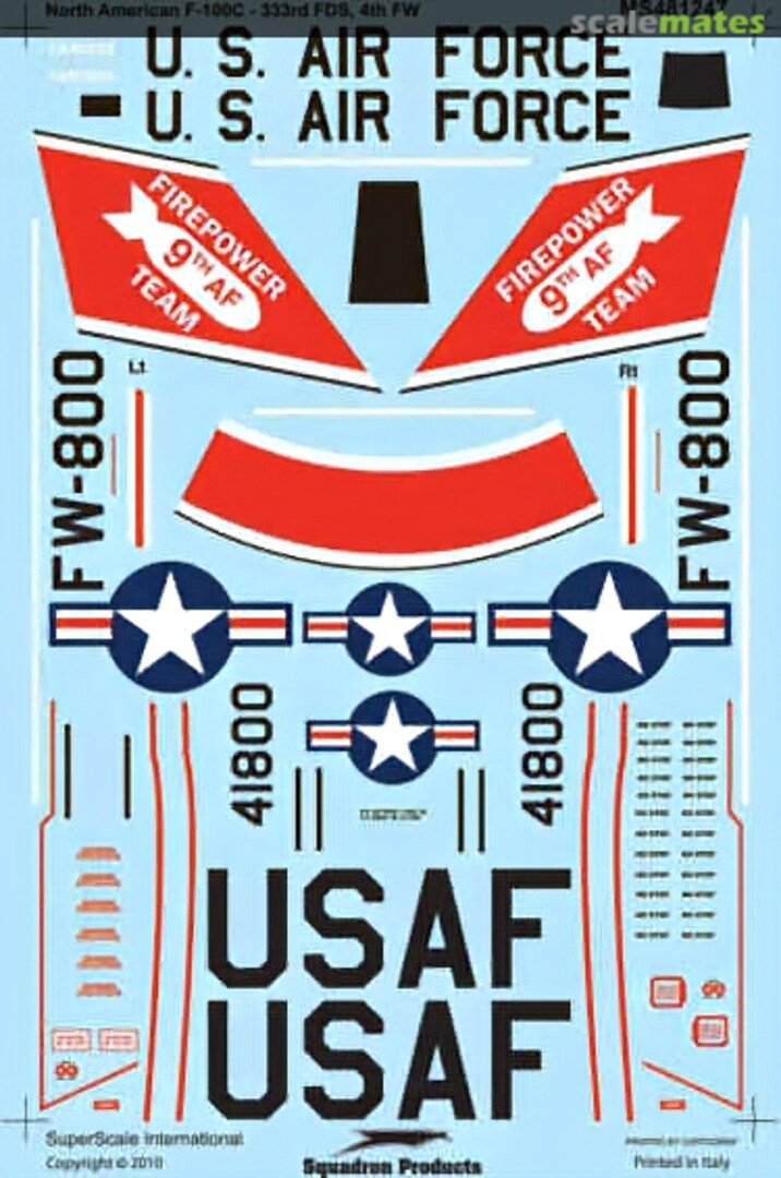 Boxart F-100C Super Sabre MS481247 SuperScale International Boxart F-100C Super Sabre MS481247 SuperScale International