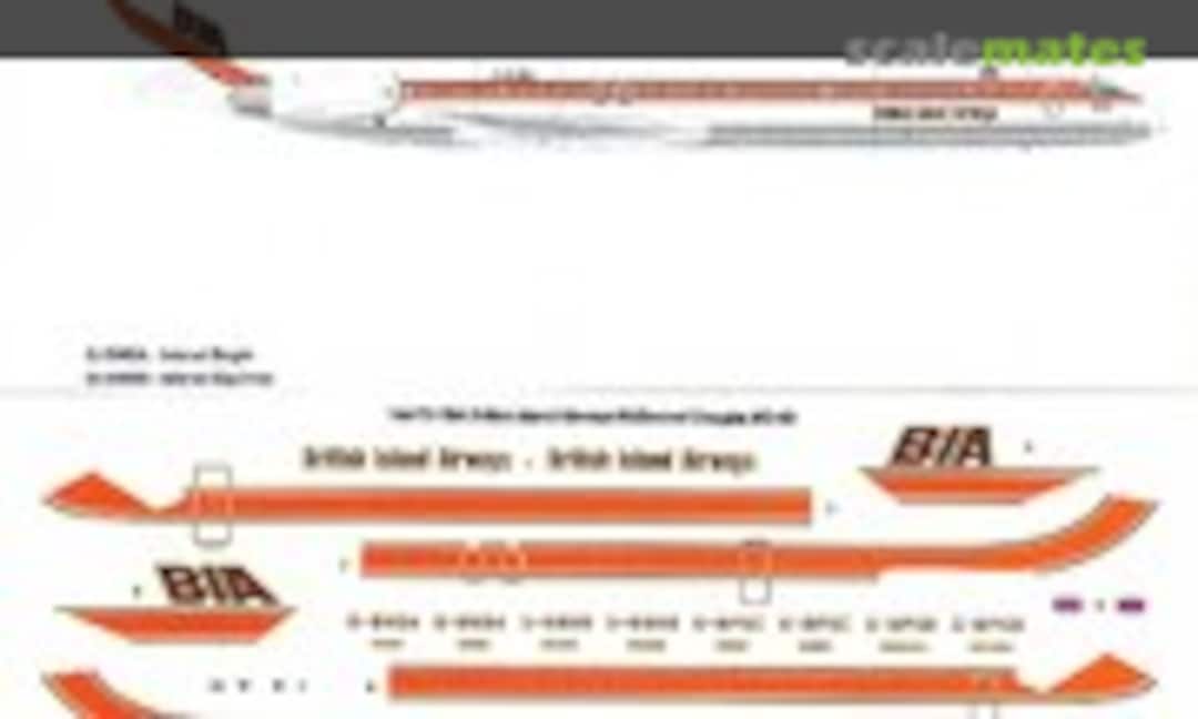 1:144 British Island Airways McDonnell Douglas MD-83 (26 Decals 144-731)