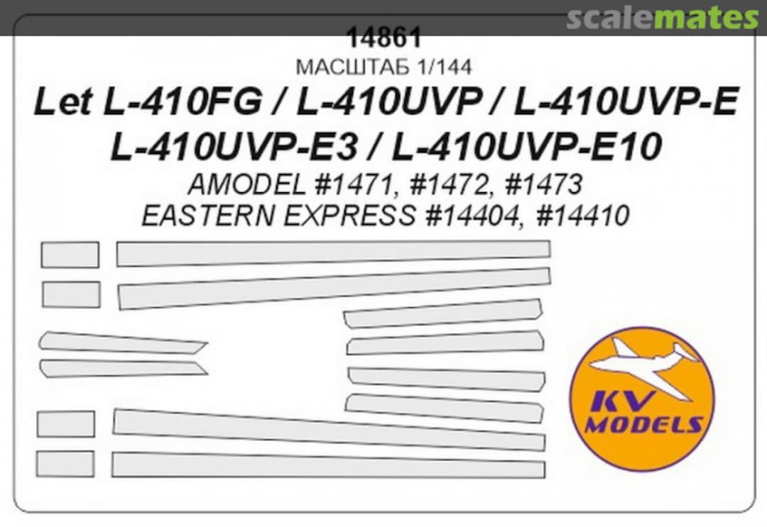 Boxart Mask 1/144 for L-410UVP 14861 KV Models Boxart Mask 1/144 for L-410UVP 14861 KV Models