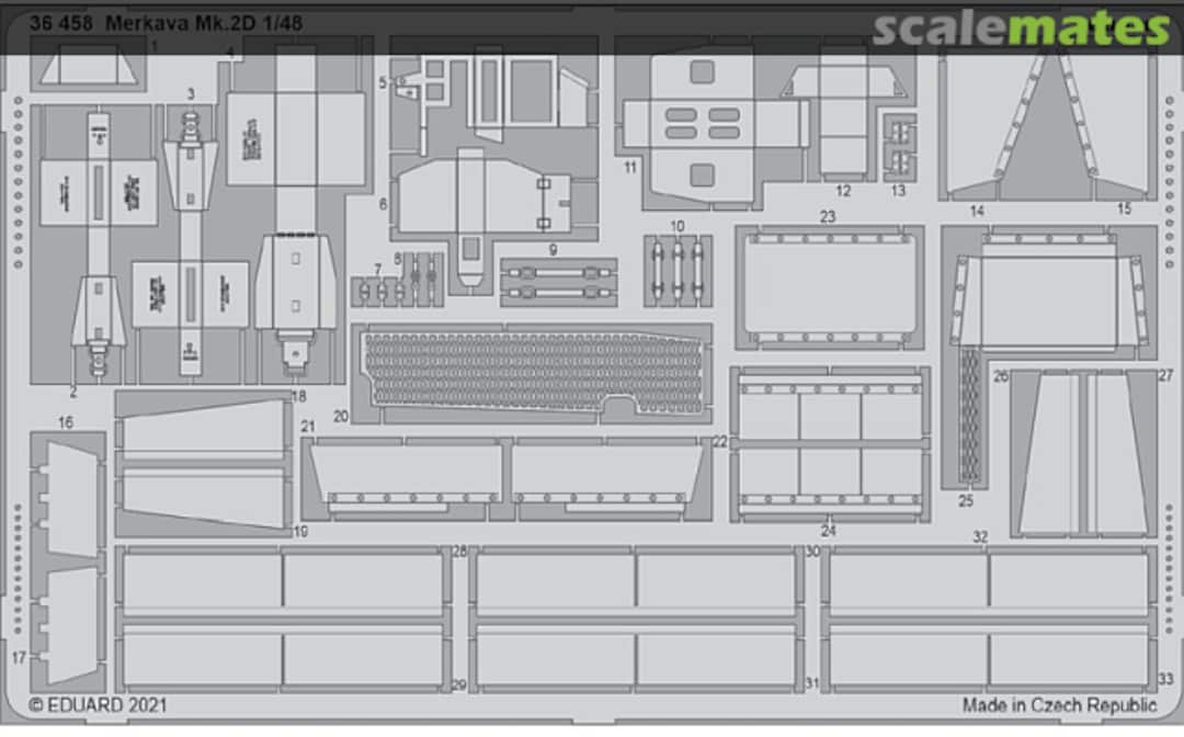 Boxart Merkava MK.2D detail set 36458 Eduard Boxart Merkava MK.2D detail set 36458 Eduard