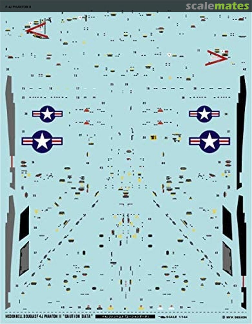 Boxart US Navy F-4J Phantom II Caution Data A-555 MYK Design Boxart US Navy F-4J Phantom II Caution Data A-555 MYK Design