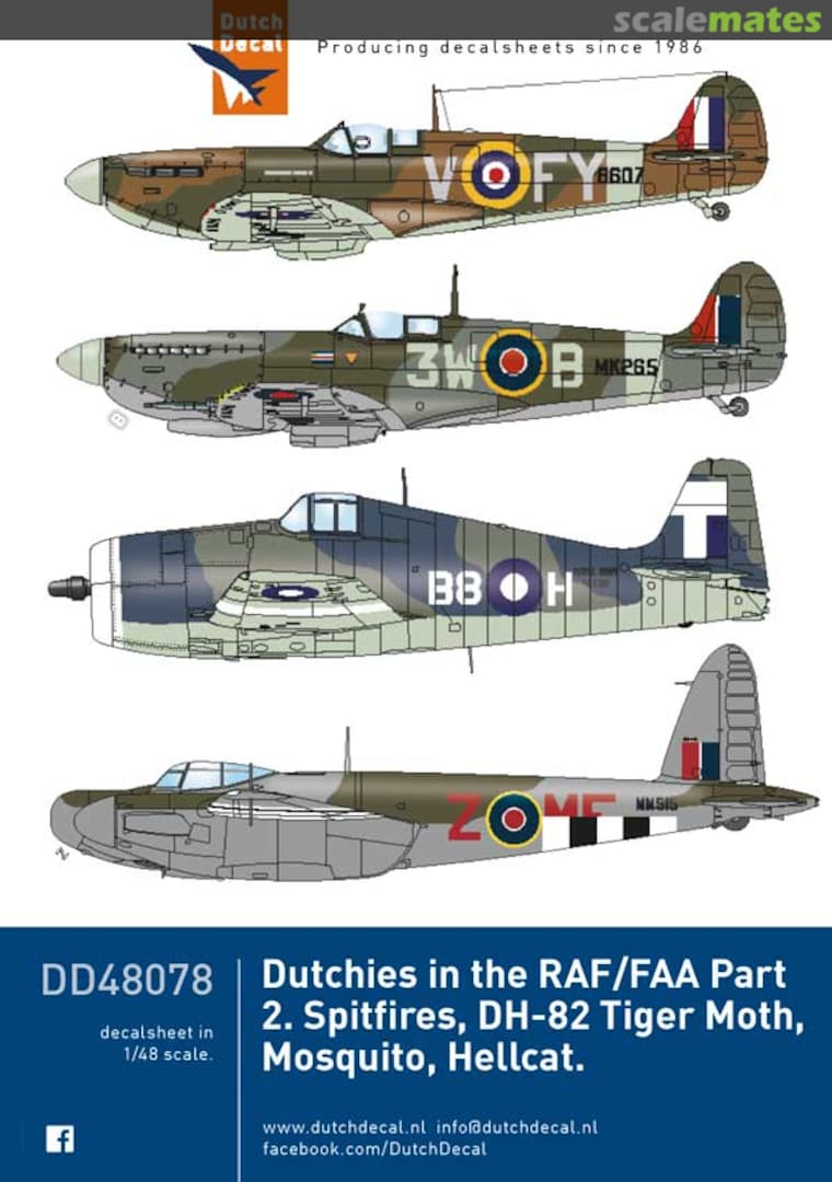 Boxart Dutchies in the RAF/FAA part 2 DD48078 Dutch Decal Boxart Dutchies in the RAF/FAA part 2 DD48078 Dutch Decal