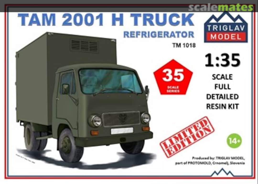 Boxart TAM 2001 H TM1018 Triglav model Boxart TAM 2001 H TM1018 Triglav model