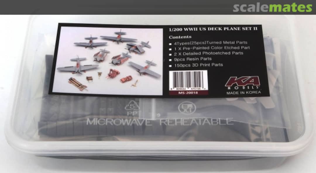 Boxart WW II USS Deck Plane Set for CV-6 Enterprise MS-20018 KA Models