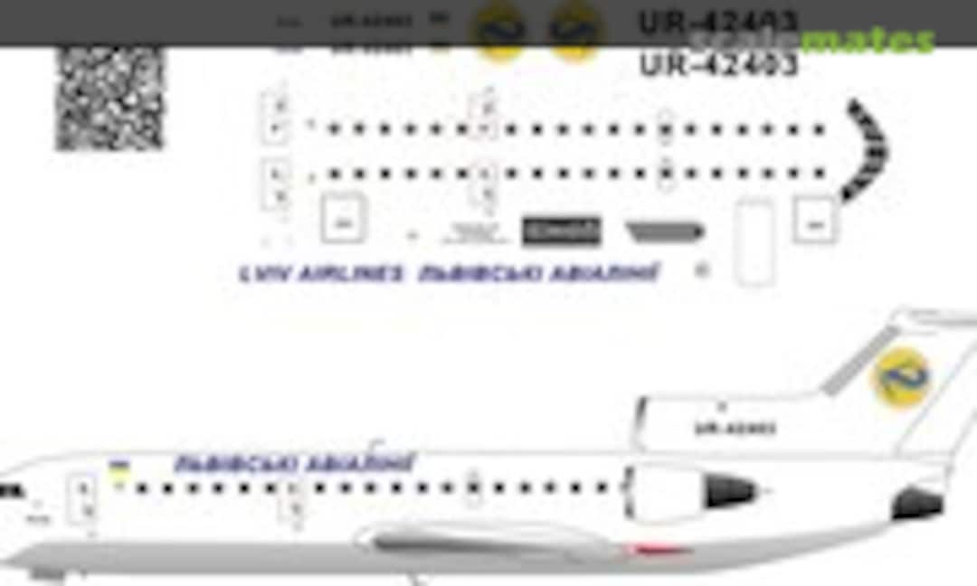 1:72 Yakovlev Yak-42D Lviv Airlines decals (BSmodelle BSM720407) BSM720407