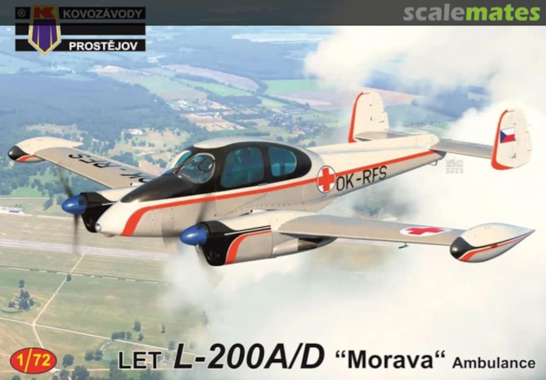 Boxart Let L-200A/D “Morava” Ambulance KPM0423 Kovozávody Prostějov Boxart Let L-200A/D “Morava” Ambulance KPM0423 Kovozávody Prostějov