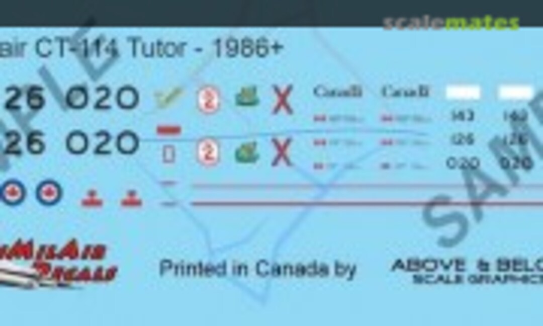 1:48 Canadair CT-114 Tutor (Above & Below Graphics 218) 218