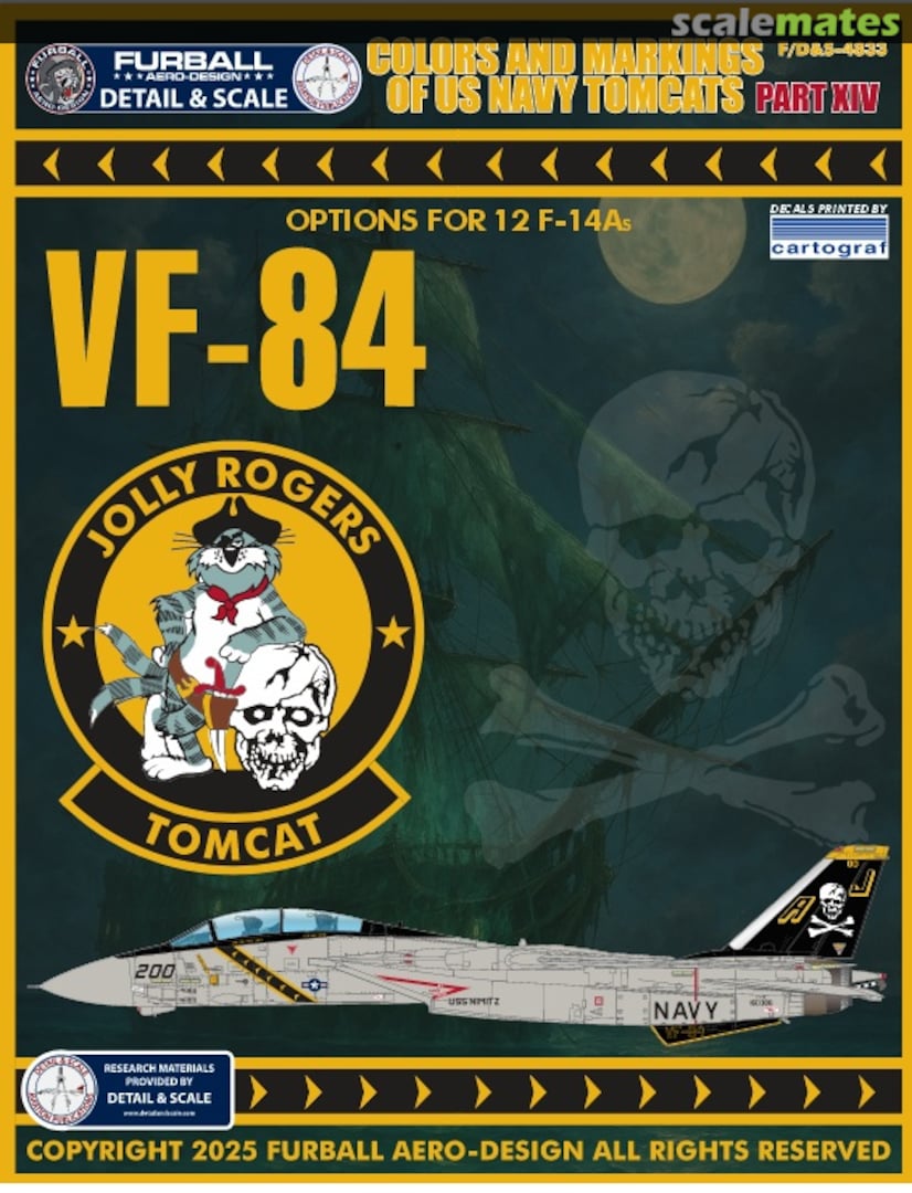 Boxart Colors & Markings of US Navy Tomcats F/D&S-4833 Furball Aero-Design Boxart Colors & Markings of US Navy Tomcats F/D&S-4833 Furball Aero-Design