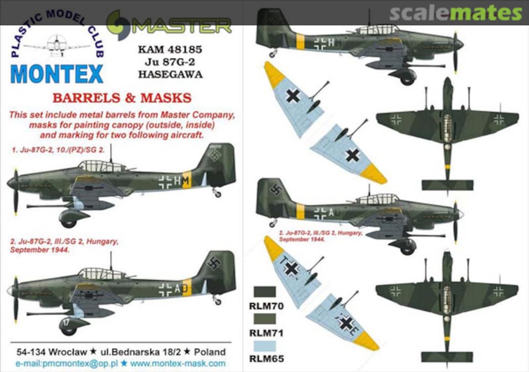 Boxart Junkers Ju 87G-2 Stuka KAM48185 Montex Boxart Junkers Ju 87G-2 Stuka KAM48185 Montex