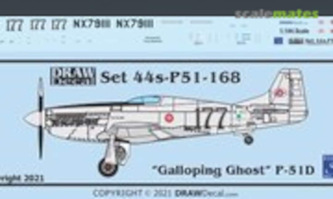 1:144 “Galloping Ghost” P-51D (Draw Decal 44-P51-168) 44-P51-168
