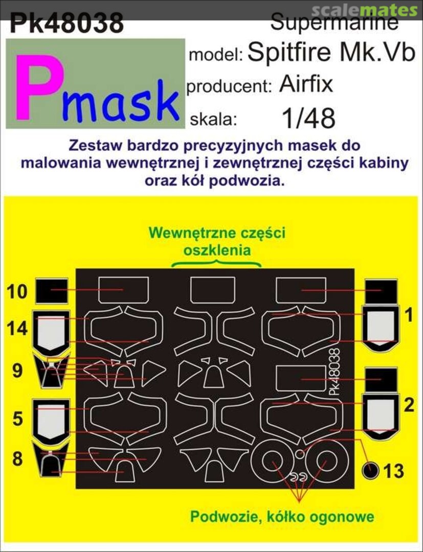 Boxart Supermarine Spitfire Mk.Vb PK48038 Pmask