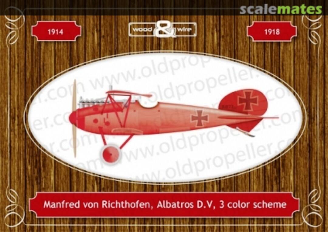 Boxart Manfred Von Richthofen Albatros DV D32007 Nordland Models Boxart Manfred Von Richthofen Albatros DV D32007 Nordland Models