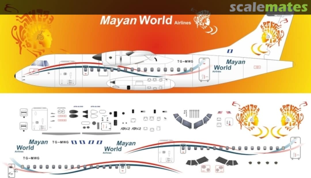 Boxart ATR 42-320 MYW001 Nazca decals Boxart ATR 42-320 MYW001 Nazca decals