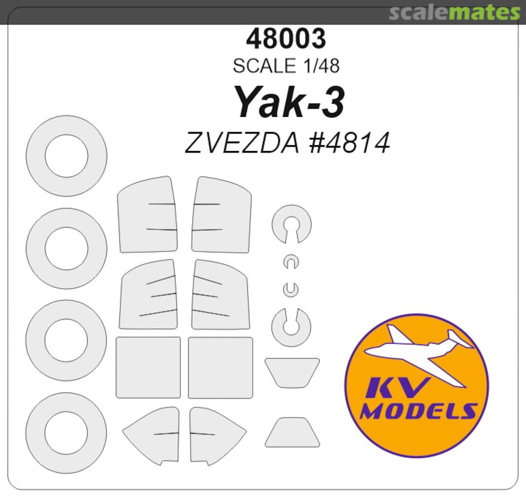 Boxart Yak-3 48003 KV Models Boxart Yak-3 48003 KV Models
