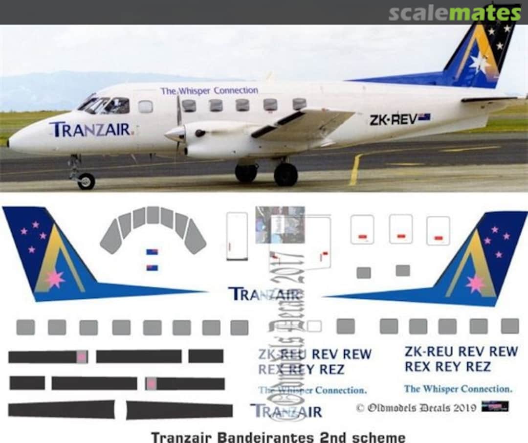 Boxart Bandeirante - Tranzair 2nd scheme OMD1253 Oldmodels Decals Boxart Bandeirante - Tranzair 2nd scheme OMD1253 Oldmodels Decals