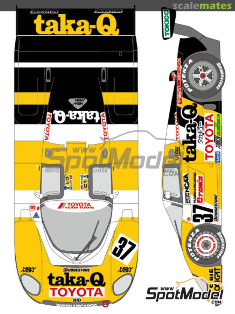 Boxart Toyota 88C Group C taka-Q #37 SHK-D408 Shunko Models