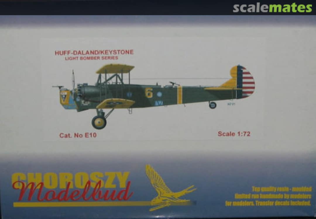 Boxart Huff-Daland/Keystone E10 Choroszy Modelbud Boxart Huff-Daland/Keystone E10 Choroszy Modelbud