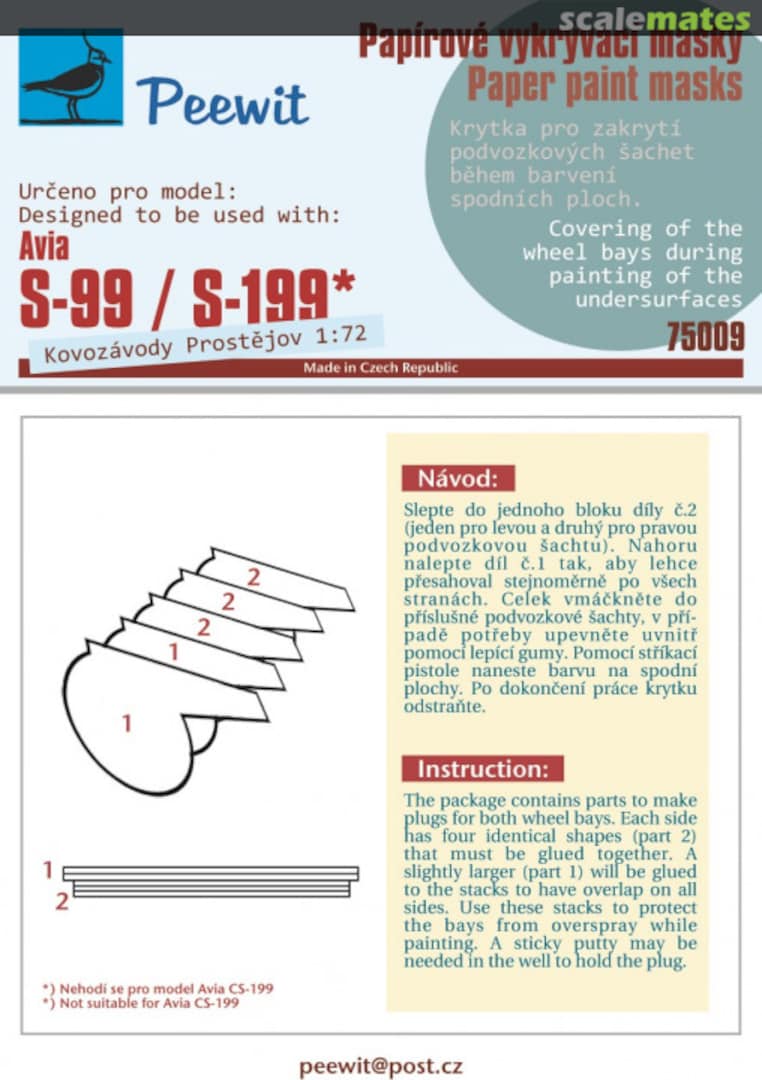 Boxart Avia S-99 / S-199 75009 Peewit Boxart Avia S-99 / S-199 75009 Peewit