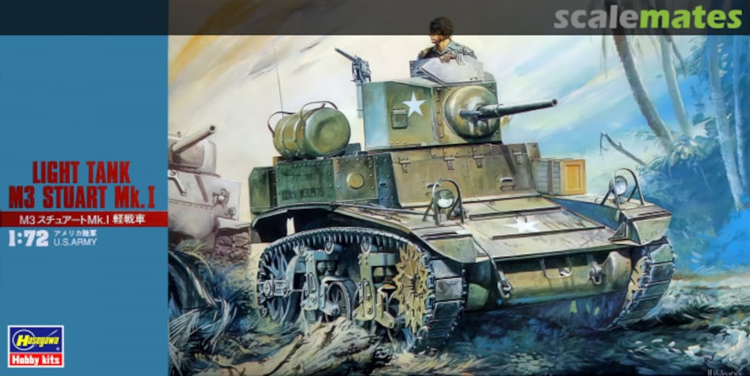 Boxart Light Tank M3 Stuart Mk.I 31103 Hasegawa