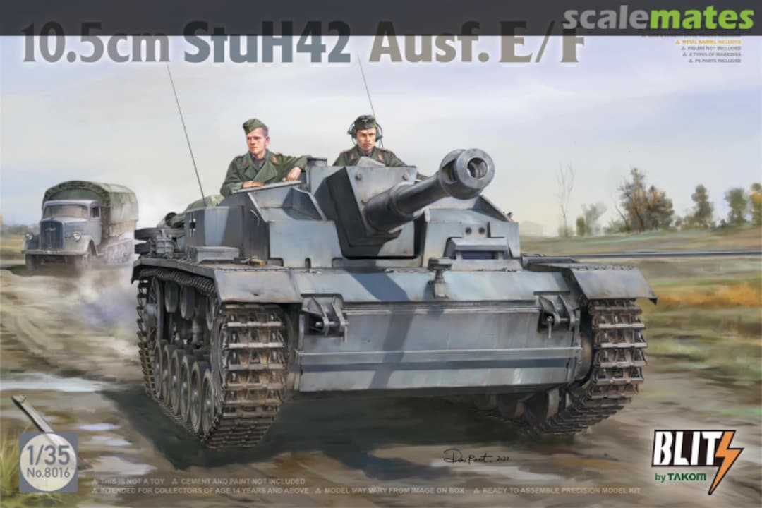 Boxart 10.5cm StuH 42 Ausf. E/F 8016 Takom Boxart 10.5cm StuH 42 Ausf. E/F 8016 Takom