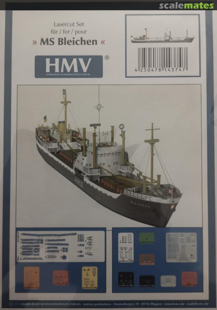 Boxart MS Bleichen 4374 HMV Hamburger Modellbaubogen Verlag Boxart MS Bleichen 4374 HMV Hamburger Modellbaubogen Verlag