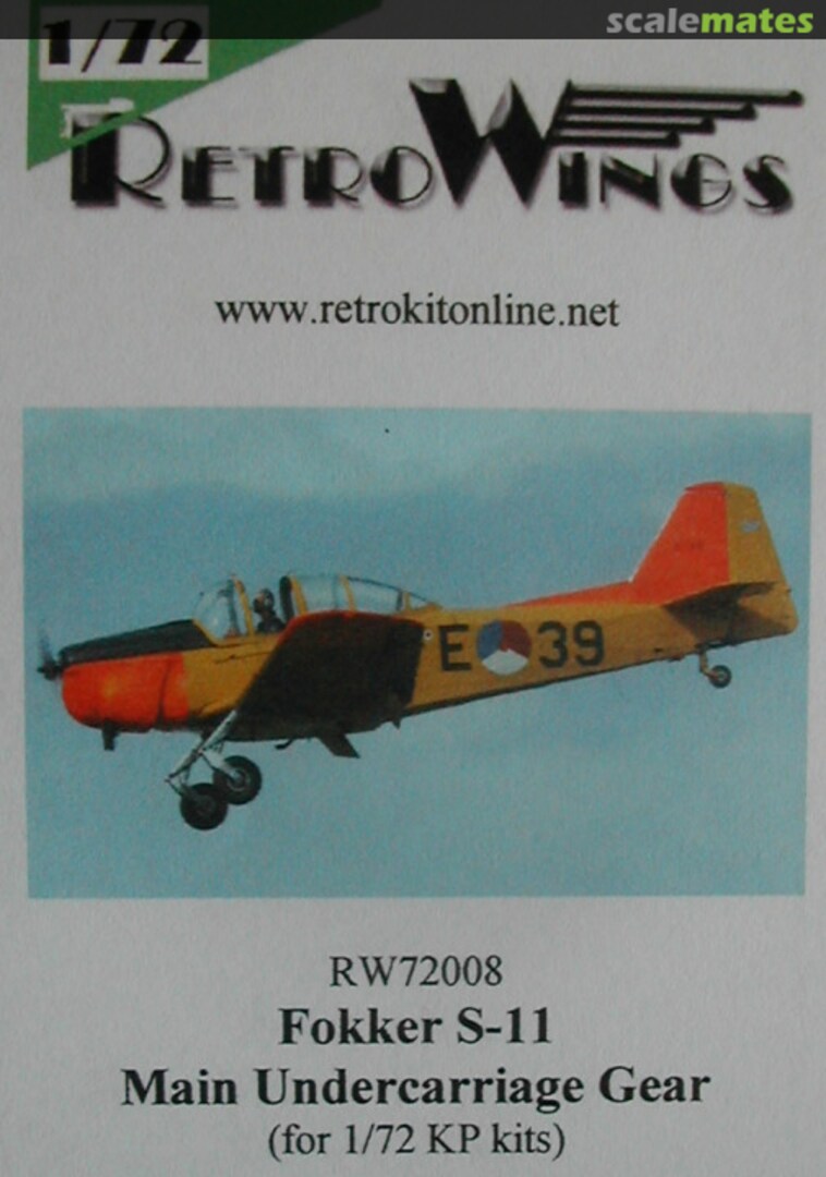 Boxart Fokker S-11 Main Undercarriage Gear RW72008 RetroWings