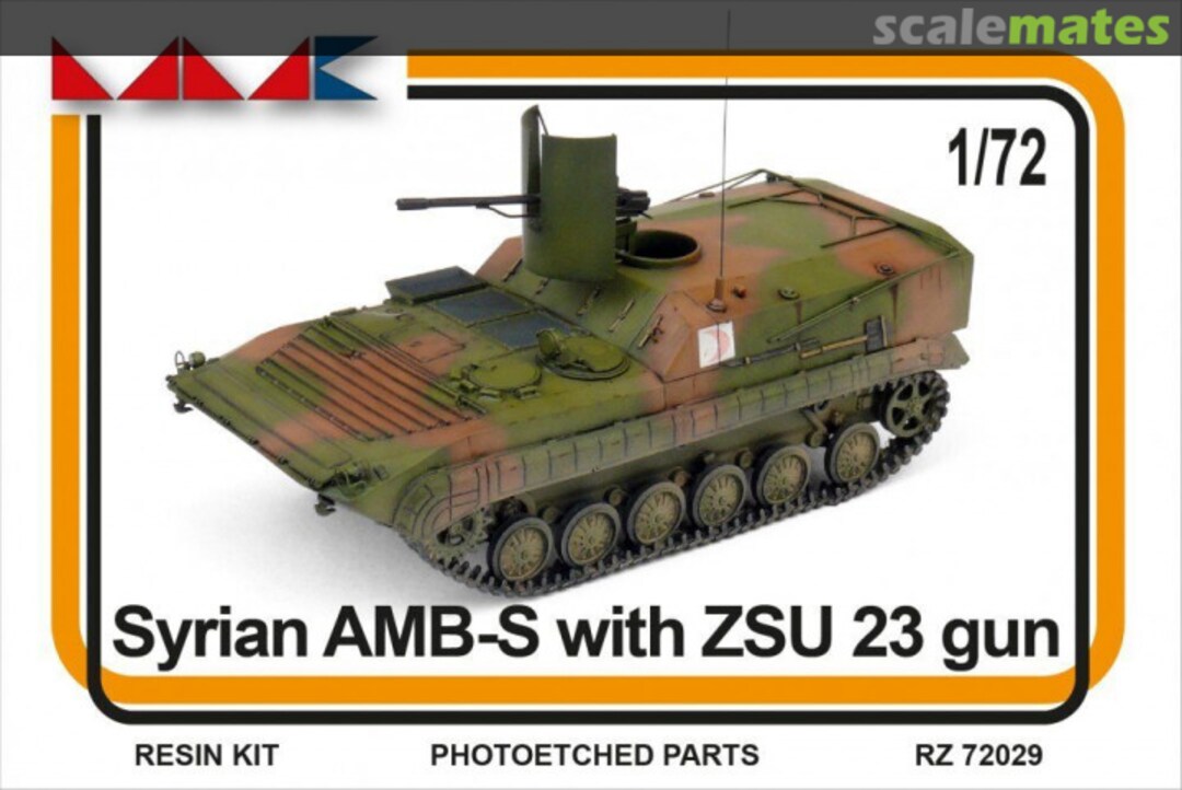 Boxart AMB-S WITH ZSU 23 GUN 72029 MMK Boxart AMB-S WITH ZSU 23 GUN 72029 MMK
