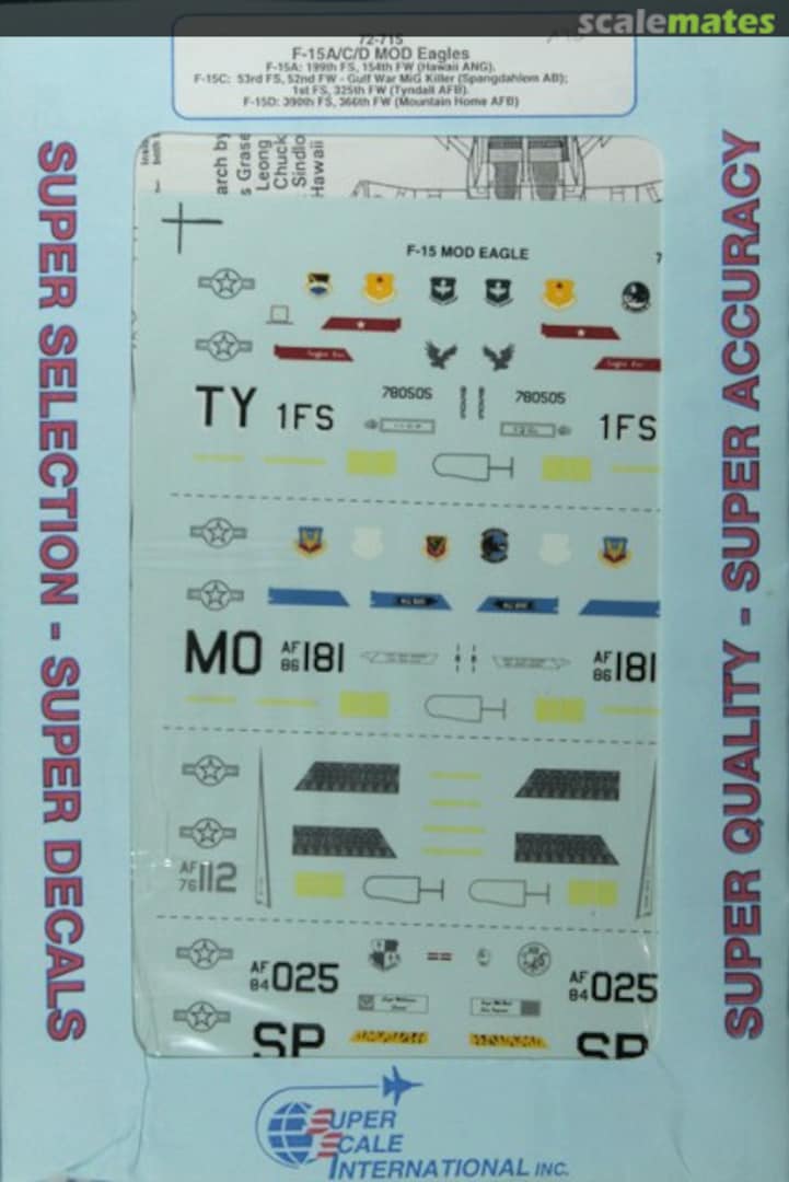 Boxart F-15A/C/D MOD Eagles 72-715 SuperScale International